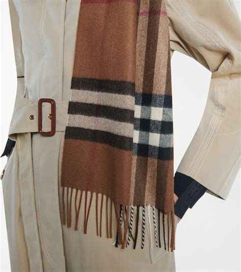 burberry giant check cashmere scarf size|burberry cashmere scarf outlet.